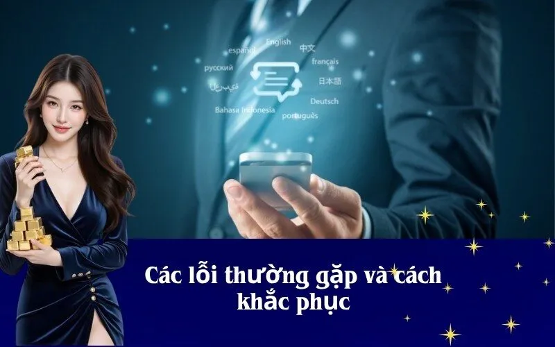 Các lỗi thường gặp và cách khắc phục
