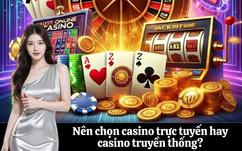 Nên chọn casino trực tuyến hay casino truyền thống?