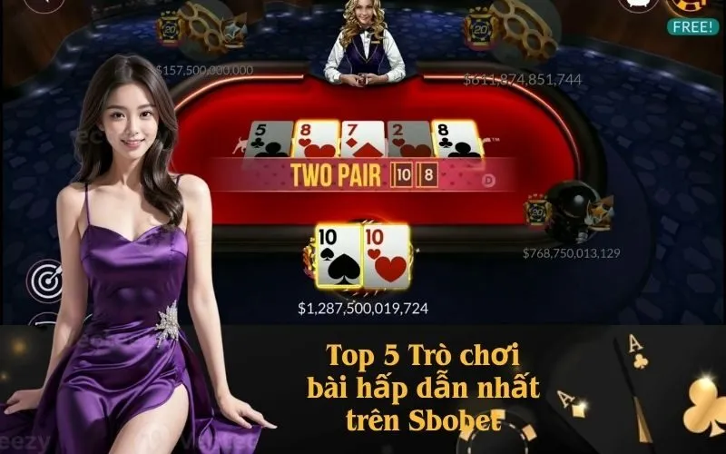 Top 5 Trò chơi bài hấp dẫn nhất trên Sbobet